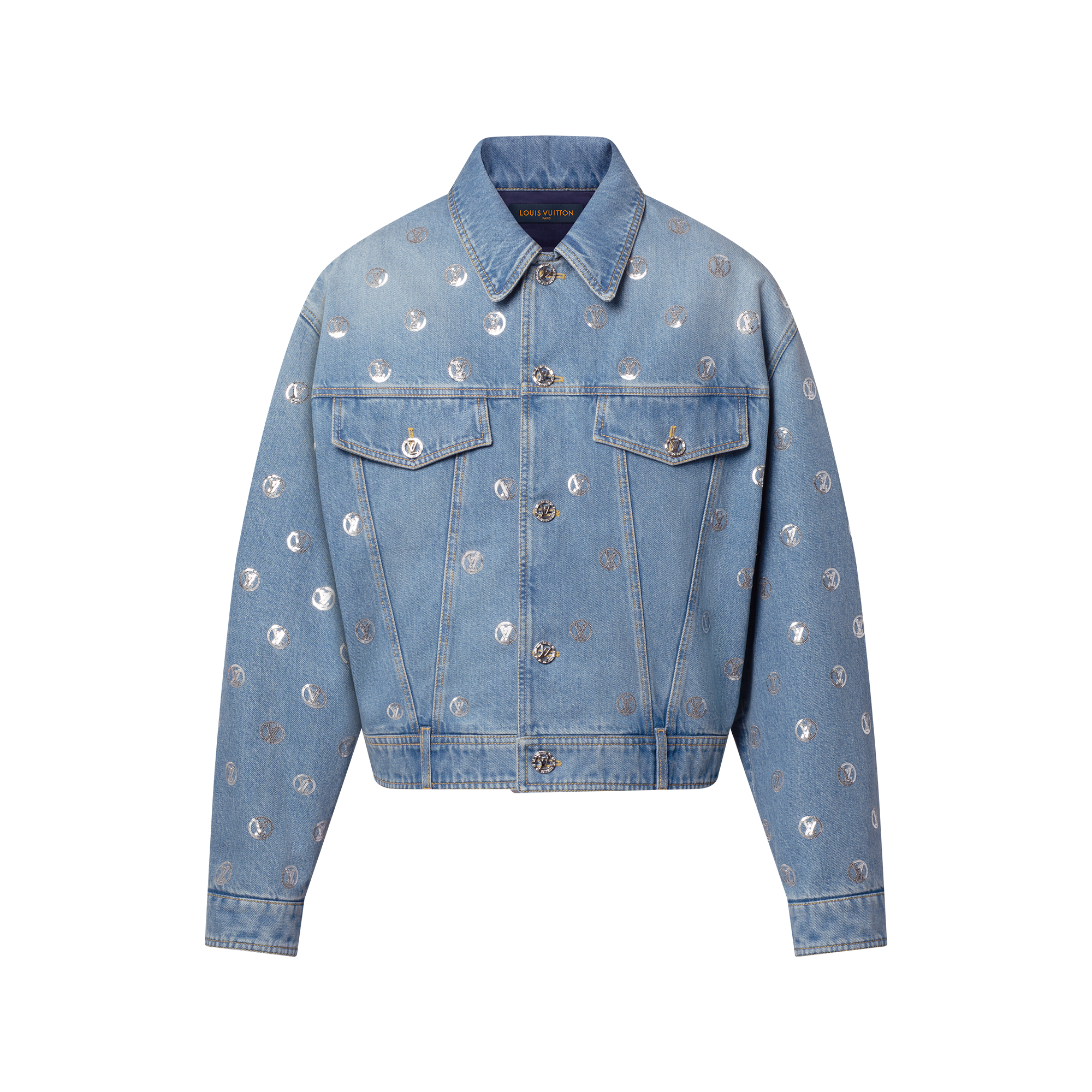 Denim Jacket With Leather Signature Details - For Men | LOUIS VUITTON